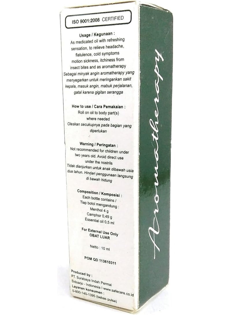 آمنة ورعاية Safe&Care زيت عطري منعش رول أون 10 مل عبوة 12 حبة بتركيبة عشبية تمنح إحساساً بالانتعاش والبرودة - Image 2