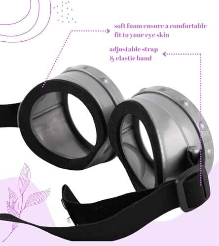 PIIDUOO Purple Halloween Costume Accessories for Women - Adult Halloween Costumes Party Cosplay Set with Goggles Glasses Beanie Gloves Suspenders Tutu - Image 3