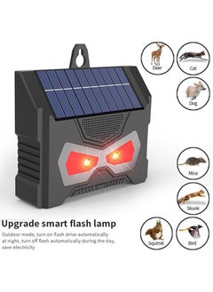 Ultrasonic Cat Repellent 360° Solar Outdoor Fox Repellent IP66 Waterproof Animal Insect Repellent for Garden with LED Flash Solar Powered/USB Charging, Fox Bird Squirrel Deterrent - pzsku/ZFEAFBB6073515AF6896EZ/45/_/1727337978/2ece1abf-7ec6-4521-b84e-9cb8710321cb