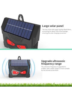 Ultrasonic Cat Repellent 360° Solar Outdoor Fox Repellent IP66 Waterproof Animal Insect Repellent for Garden with LED Flash Solar Powered/USB Charging, Fox Bird Squirrel Deterrent - pzsku/ZFEAFBB6073515AF6896EZ/45/_/1727338142/01938d18-7f34-4531-a7af-5dd91552791d