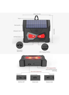 Ultrasonic Cat Repellent 360° Solar Outdoor Fox Repellent IP66 Waterproof Animal Insect Repellent for Garden with LED Flash Solar Powered/USB Charging, Fox Bird Squirrel Deterrent - pzsku/ZFEAFBB6073515AF6896EZ/45/_/1727338166/c74b328c-7590-44e0-9fbe-3e58d77bcb8e