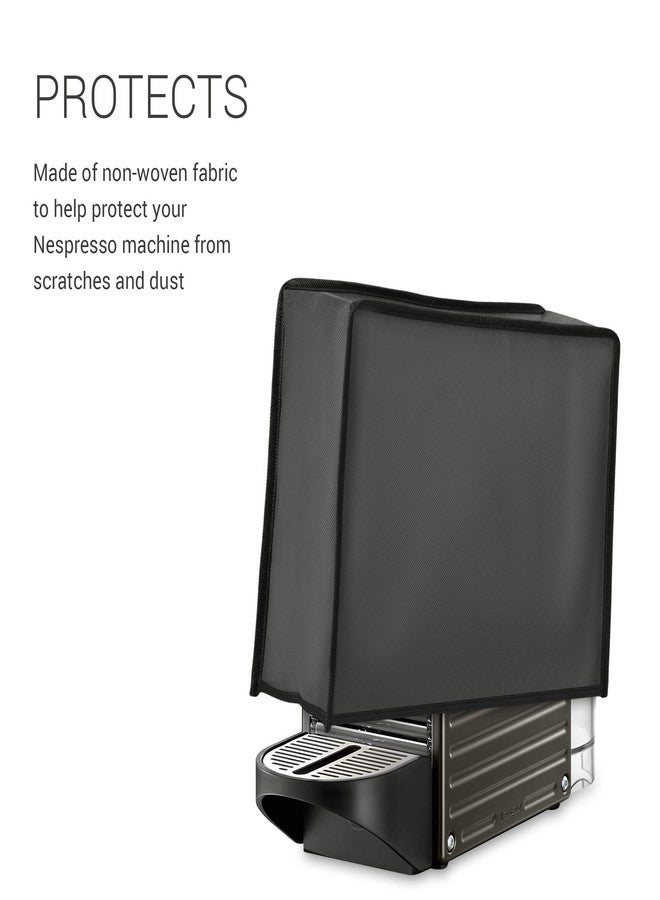 kwmobile Cover Compatible with Nespresso Pixie - Plastic Case for Coffee Maker Machine - Dark Grey - Image 2