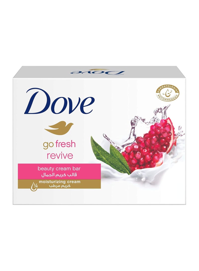 دوف صابون دوف جو فريش الطبيعي لجمال البشرة، كريم إحياء البشرة برائحة الرمان، 125 غرام