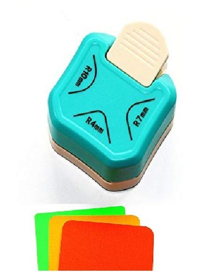 True-Ally 3 in 1 Corner Cutter Punch Size R4mm, R7mm and R10mm Rounder for Paper Craft and Photo Cutter Scrap-Booking Angle Eater - Image 1