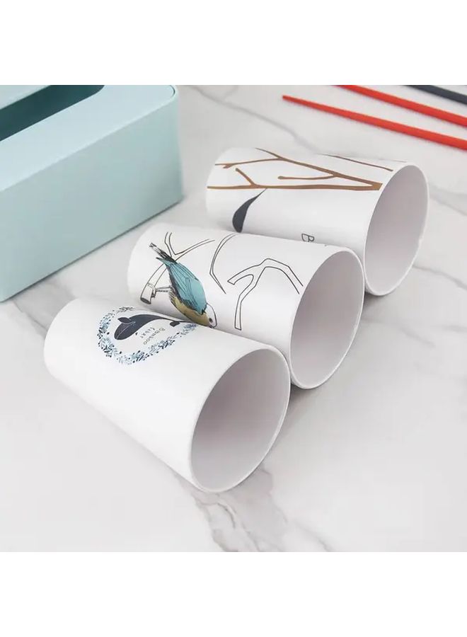 Nature Inspired Plastic Water Cup Anti Scald Durable Travel Home Random Pattern - Image 2