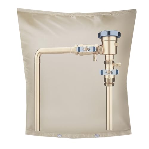 MY RUSTIC Backflow Preventer Insulation Cover,Pipe Insulation,Outdoor Pipe Covers for Winter Freeze Protection,Outdoor Faucet Covers for Winter Freeze Protection,Insulated Pipe Covers for Outside (30w*24h) - Image 1