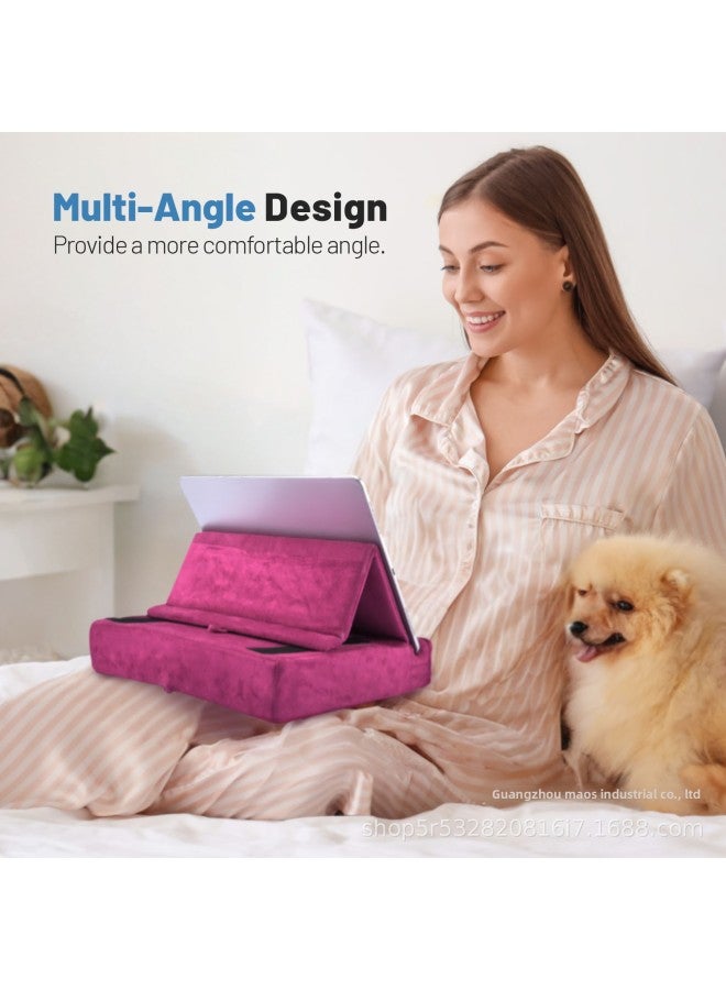 Tablet Reading Pillow Pillow Pad Notebook Triangle Support Stand Mobile Phone Reading Stand-Color:blue Blue-Applicable Dimensions:Product Size: 28*28*6cm - Image 5