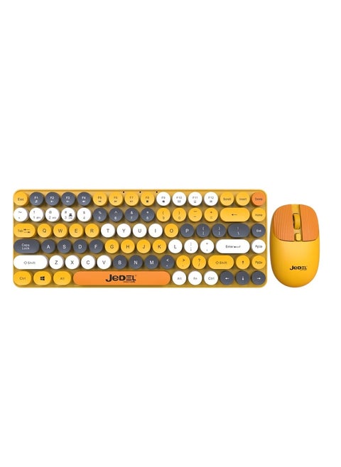 Wireless Keyboard and Mouse WS682 with colorful and attractive design, 84 button modern look, and professional performance, works with dual Bluetooth + 2.4GHz system, supports connection to multiple devices at the same time, requires 2*AAA battery, ideal for computer, laptop, tablet and even mobile
