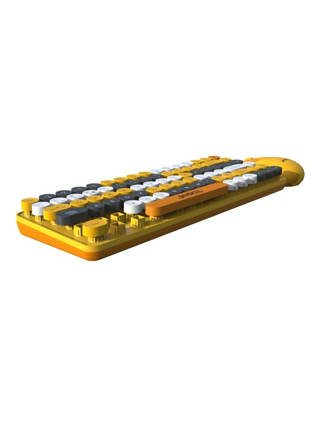 Wireless Keyboard and Mouse WS682 with colorful and attractive design, 84 button modern look, and professional performance, works with dual Bluetooth + 2.4GHz system, supports connection to multiple devices at the same time, requires 2*AAA battery, ideal for computer, laptop, tablet and even mobile