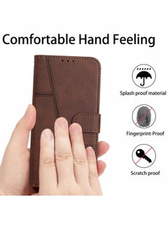 Generic For Infinix Smart 9 Cover,Protective Infinix Smart 9 Case Premium Leather Wallet Case with Card Holder Kickstand Magnetic Closure Flip Folio Case Cover for Infinix Smart 9,Brown  - Image 2