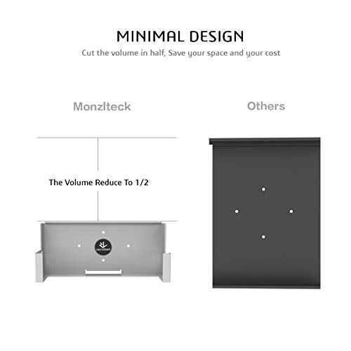 Monzlteck Wall Mount for Xbox One S，All Metal Vertical Hanging On Wall with Power Botton Left/Right,Wall Shelf Bracket for Xbox 1S - Image 4