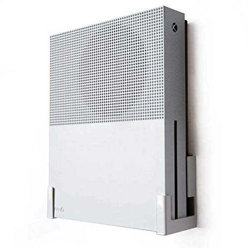 Monzlteck Wall Mount for Xbox One S，All Metal Vertical Hanging On Wall with Power Botton Left/Right,Wall Shelf Bracket for Xbox 1S - Image 3