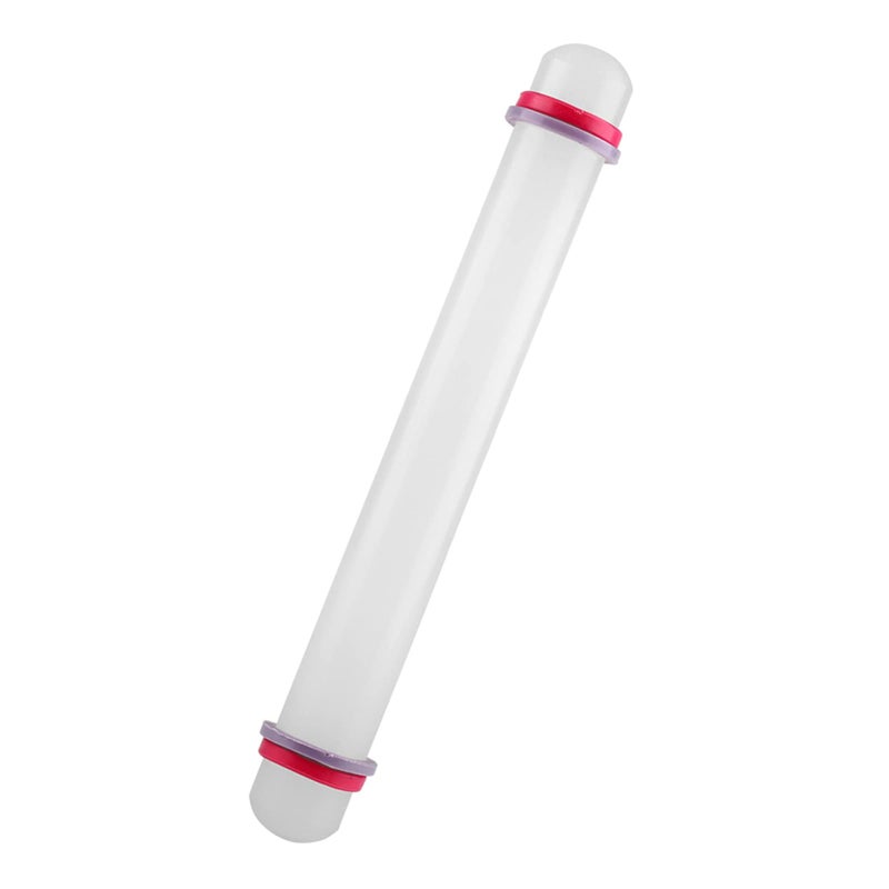 9 Inch NonStick Dough Roller With Thickness Rings  Rolling Pin Fondant  Sugar Fondant Cake Roller For Pies and Cookies