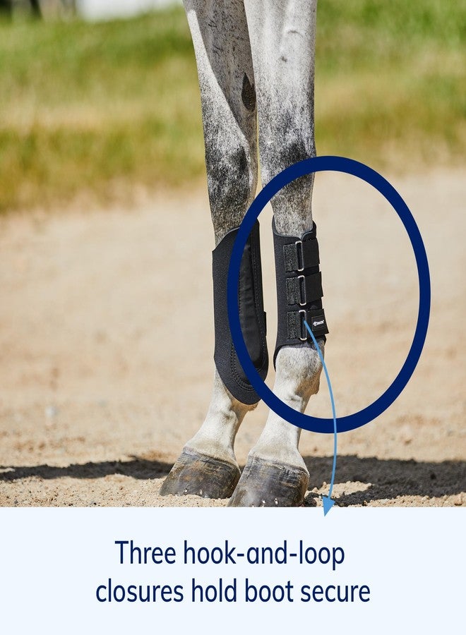 SmartEquine Neoprene Splint Boots for Horses | Premium Leg Protection and Support Boot for Equine Comfort | Durable, Flexible Horse Support Boots for Enhanced Performance and Safety (Large (L)) - Image 2