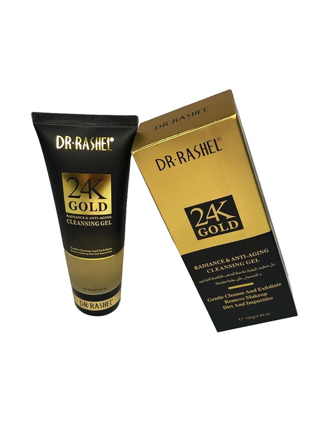 DR. RASHEL 24K Radiance & Anti-Aging Cleansing Gel Gold 100grams - Image 2
