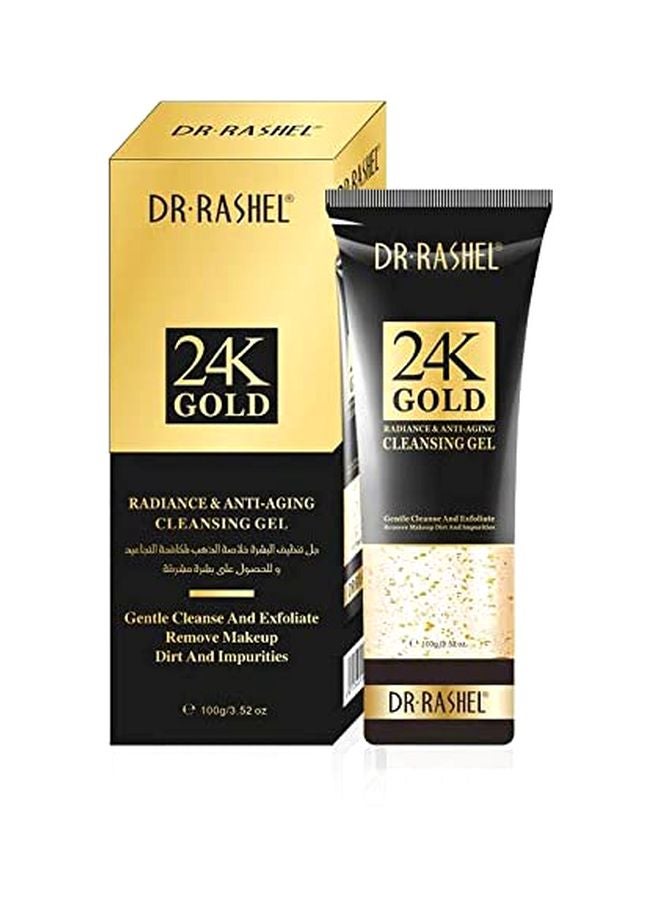 DR. RASHEL 24K Radiance & Anti-Aging Cleansing Gel Gold 100grams - Image 3