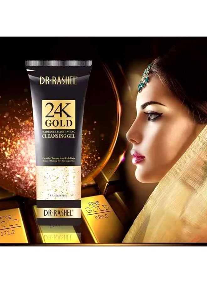 DR. RASHEL 24K Radiance & Anti-Aging Cleansing Gel Gold 100grams - Image 4
