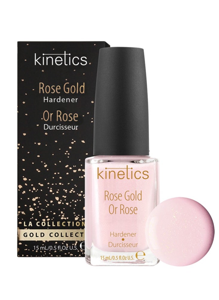 KINETICS Rose Gold Hardener | Nail Hardener 15 ML 
