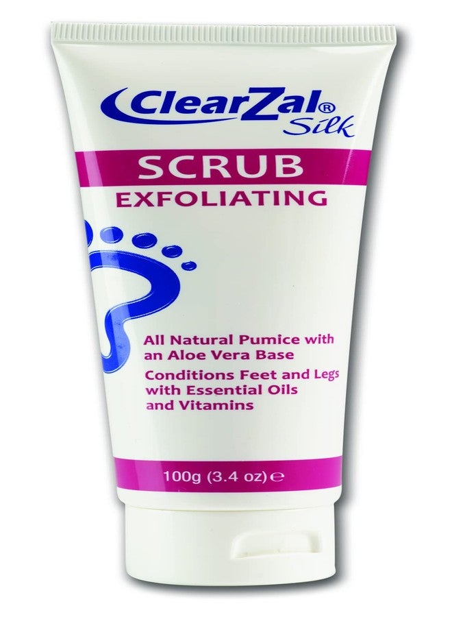ClearZal Scrub 3.4oz, Foot and Skin Exfoliating Scrub, All Natural Pumice With An Aloe Vera Base, Repairs Cracked Heels, Loosens Calluses and Dry Skin - Image 1