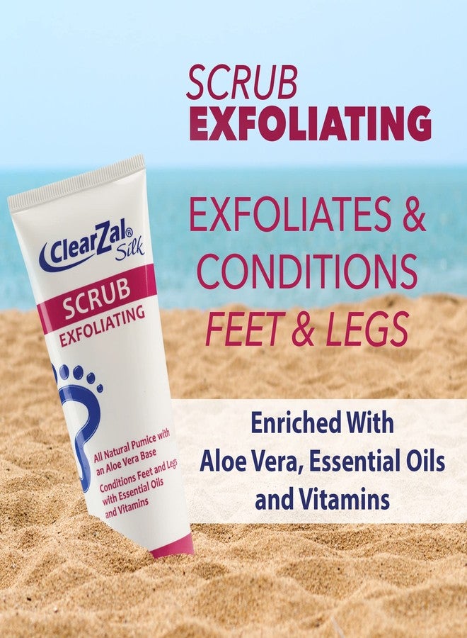 ClearZal Scrub 3.4oz, Foot and Skin Exfoliating Scrub, All Natural Pumice With An Aloe Vera Base, Repairs Cracked Heels, Loosens Calluses and Dry Skin - Image 2