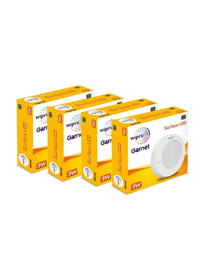 ويبرو مانع تسرب خزانة السطح Wipro 3w، أبيض دافئ (عبوة من 4 قطع) - Image 3