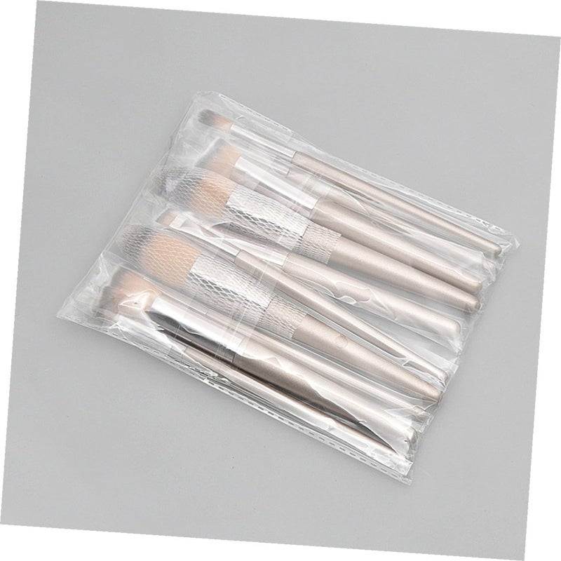10pcs Cosmetic Brush Set with Cone-shaped Wooden Handles, Professional Makeup Brushes for Face and Eyes, Portable Makeup Tool Kit for Travel and Daily Use - Image 4