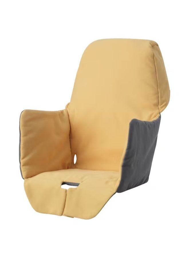 لانغر غطاء مقعد لكرسي مرتفع أصفر - Image 1