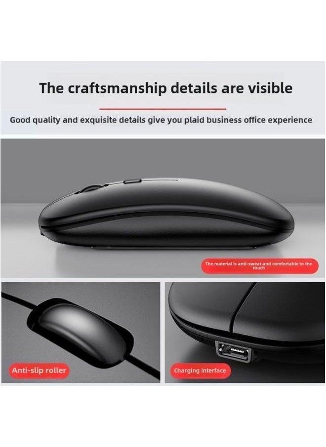 7/10 Inch Bluetooth Keyboard For IPad Mobile Phone Tablet Computer Spanish Thai Russian Bapwen Wireless Keyboard-Color:7 Battery Mouse-Product Type:Black