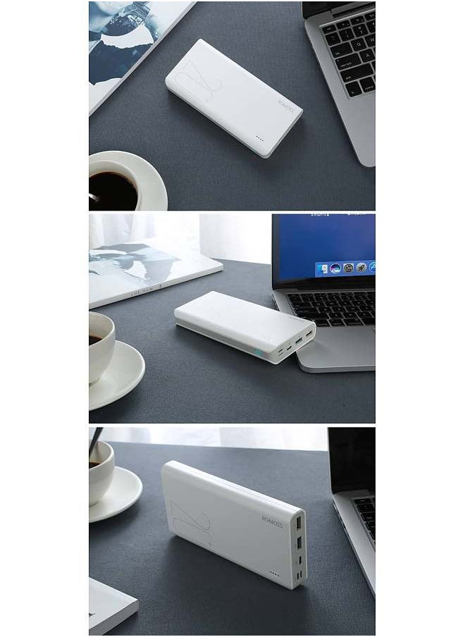 ROMOSS Sense 6+ Power Bank With PD3.0 Two-way Fast Charging External Battery Portable Charge 20000mAh