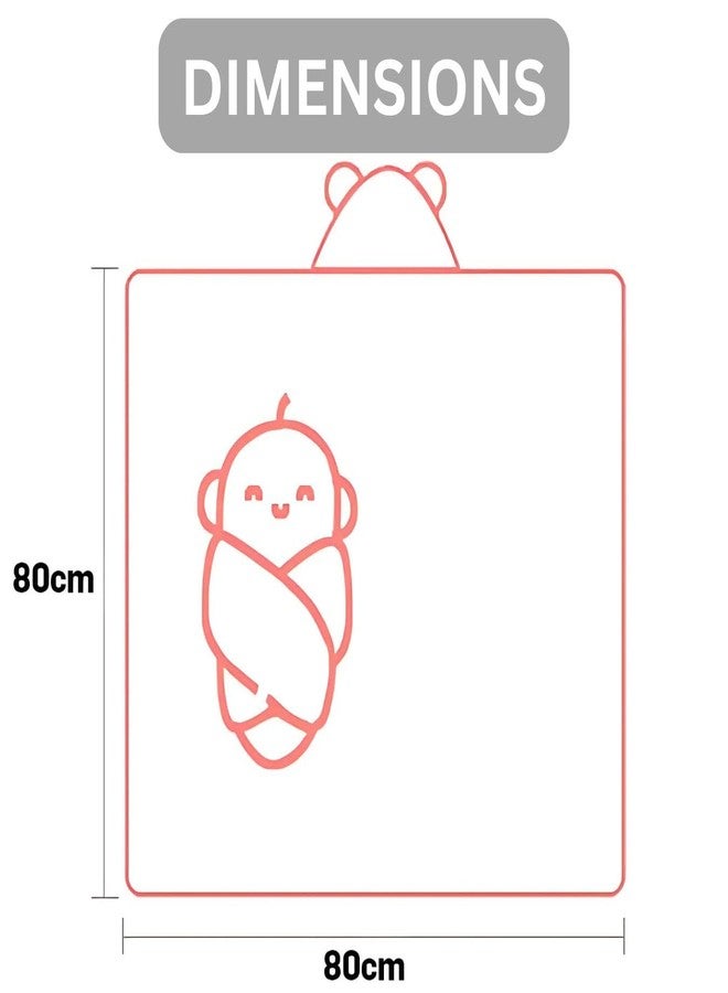 ZIKKU Ultra-Soft Baby Hooded Bath Towel | Cute Animal Design | Super Absorbent | Newborn to Toddler | Quick Dry & Gentle on Skin (White Teddy) - Image 5