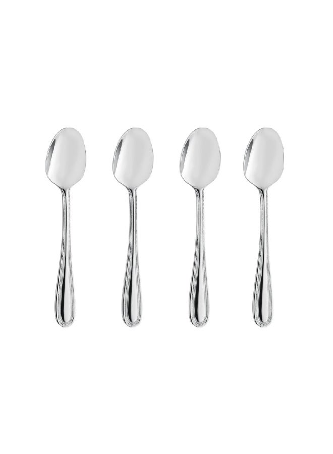 Amefa 4-Piece Tea Spoon Set On Hanging Card Pearl Silver 2.6 x 15.8 x 4.7 cm 0508X1VDXCAH4