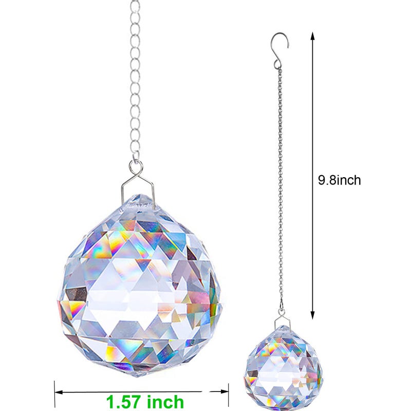 TANOMA Window Hanging Crystals Prism Suncatcher for Windows, Rainbow Maker Pendant Sun Catchers - Image 2