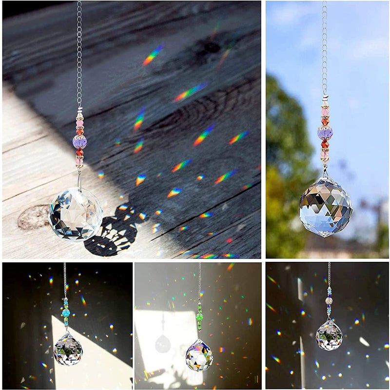 TANOMA Window Hanging Crystals Prism Suncatcher for Windows, Rainbow Maker Pendant Sun Catchers - Image 4