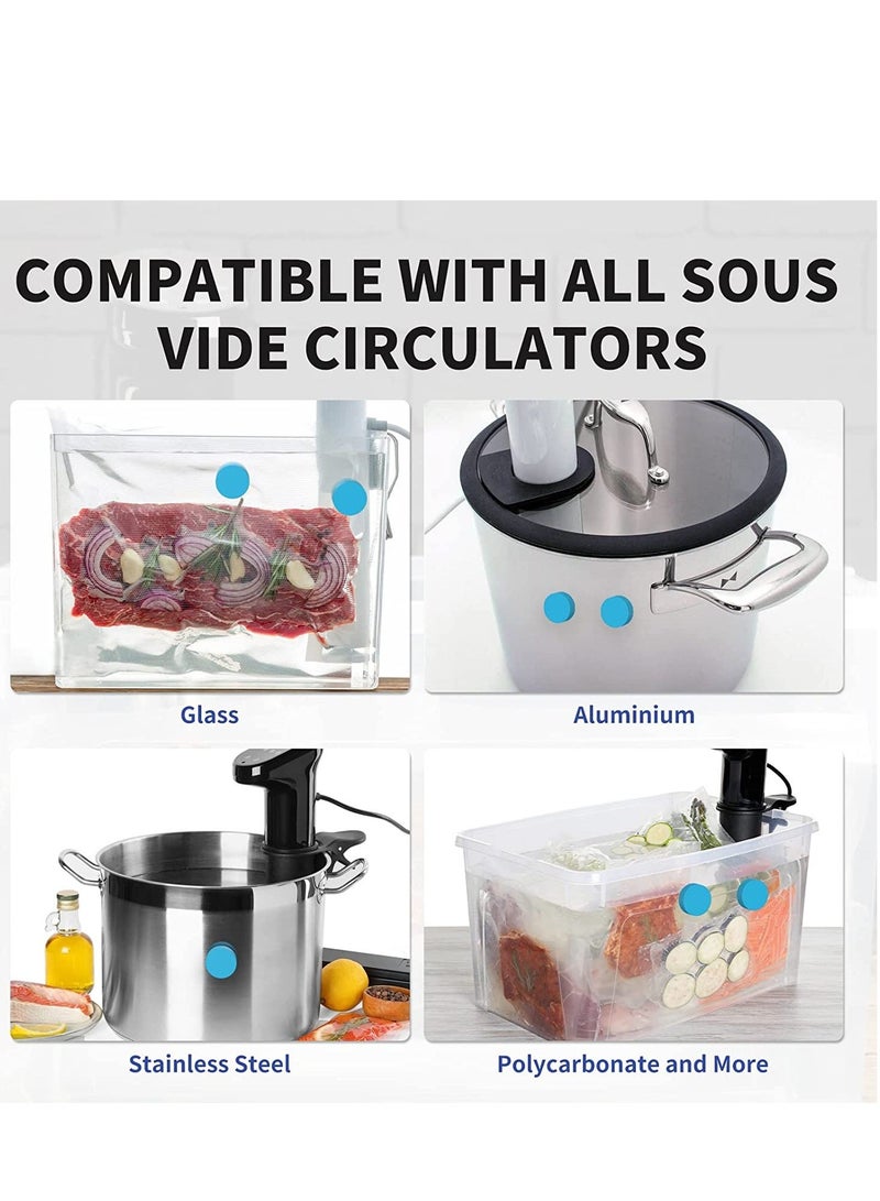 Sous Vide Magnets Magnet Clips Weights Accessories Works on Sous Vide Machines to Keep Food Submerged and Fix Food Grade Silicone Coated replace with Sous Vide Weights Balls Clips and Racks 6 Pack - Image 4
