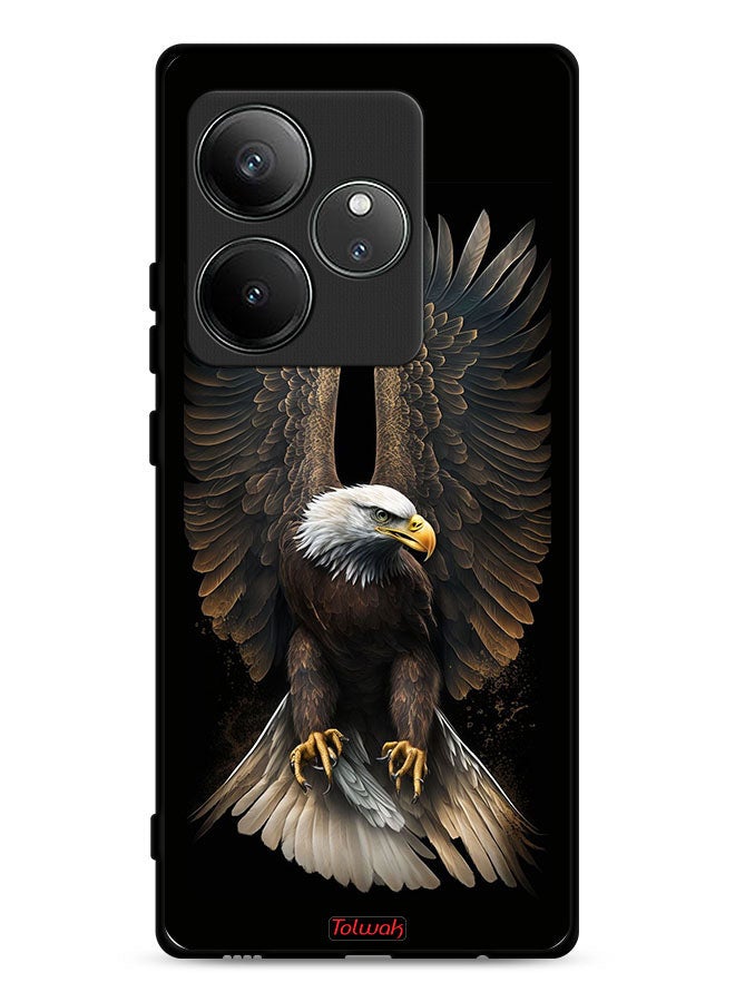 Tolwak Realme GT 6 5G Protective Case Cover Eagle Spread Wings - Image 1