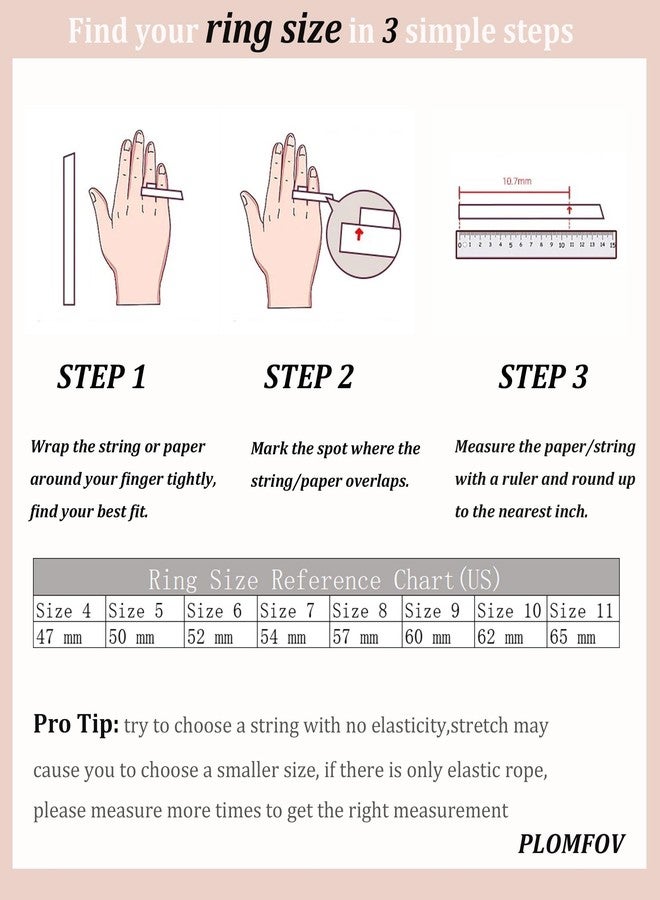 PLOMFOV 14K Gold Plated Rings for Women Stackable Knuckle Rings Band Eternity Dainty Thin Fashion Gold Rings Simple Trendy Thumb Stacking Women's Ring Pack Size Gold 7 - Image 4