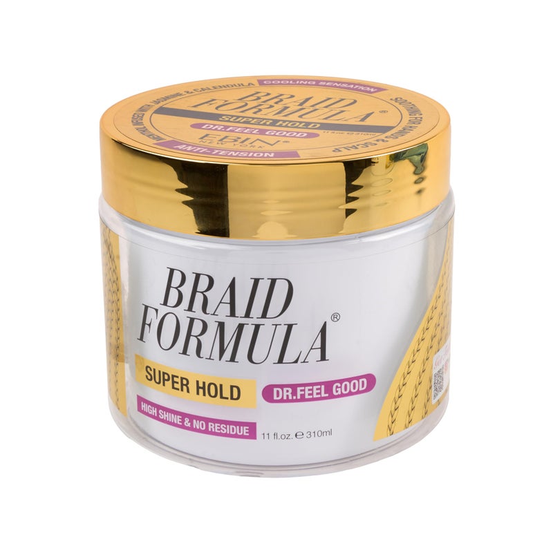 EBIN NEW YORK Braid Formula Dr. Feel Good Super Hold 11oz | Menthol Infused for Cooling Sensation | Smoothing, High Shine, Long-Lasting Hold | Perfect for Braids, Locs & Twists | No Residue - Image 1
