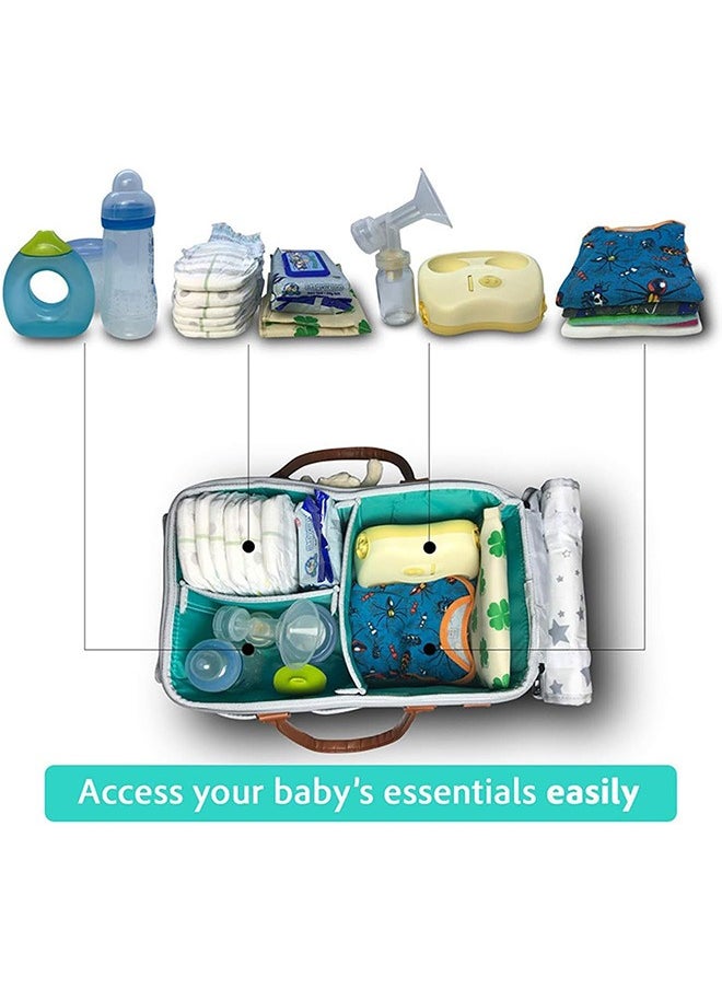 Garlo - Baby Diaper Caddy Organizer with Lid, Portable Nursery Essentials Storage Basket Bin, Waterproof Diaper Tote Bag for Infants, Travel Baby Bag for Must Haves, Baby Gift Basket for Newborn Essentials - Image 1