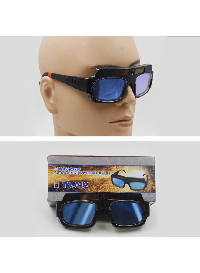 NIBEMINENT Ultraviolet Protective Welding Goggles Black/Blue 17 x 5.5 7cm - Image 2
