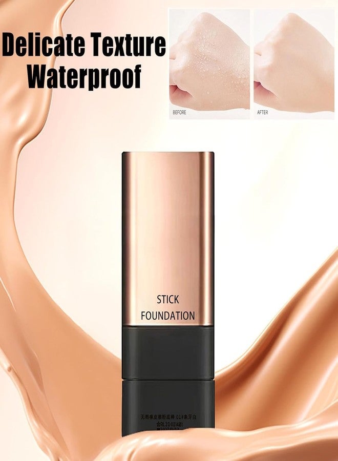 2 in 1 Korean Anti-Wrinkle Foudation Stick, Flawless Eraser Foundation stick with Brush, Double Head Face Make Up, Multi-Use Waterproof Traceless Long-Lasting Repair - Image 4