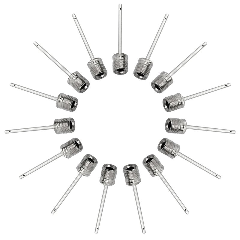 Mobi Lock Ball Pump Inflation Needle (Pack of 15) - Stainless Steel Air Pump Needles - Ideal for Blowing Up Football, Basketball, Volleyball, and All Other Sports Balls - by Mobi Lock - Image 1