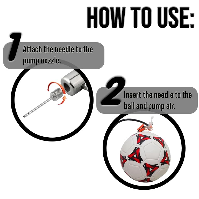 Mobi Lock Ball Pump Inflation Needle (Pack of 15) - Stainless Steel Air Pump Needles - Ideal for Blowing Up Football, Basketball, Volleyball, and All Other Sports Balls - by Mobi Lock - Image 4