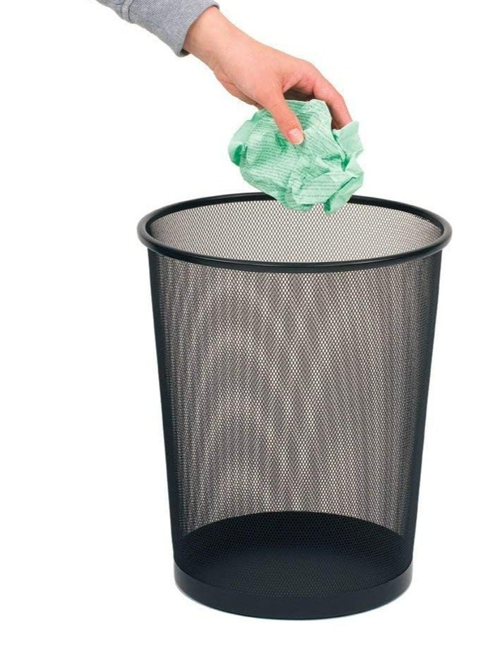 AKDC Mesh Trash Can Waste Basket Classics Round Steel Mesh - Image 2
