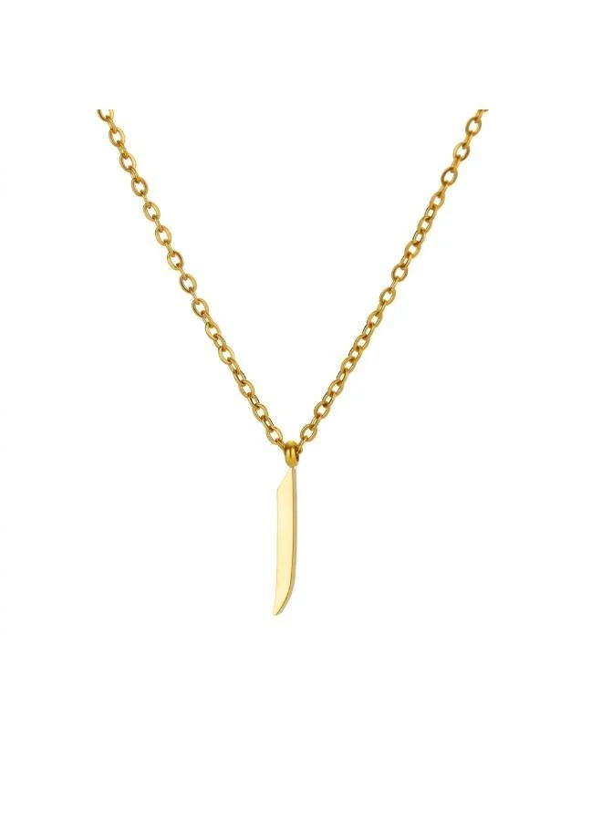 Arabic Letter 'Alif' Necklace 18k Gold Plated