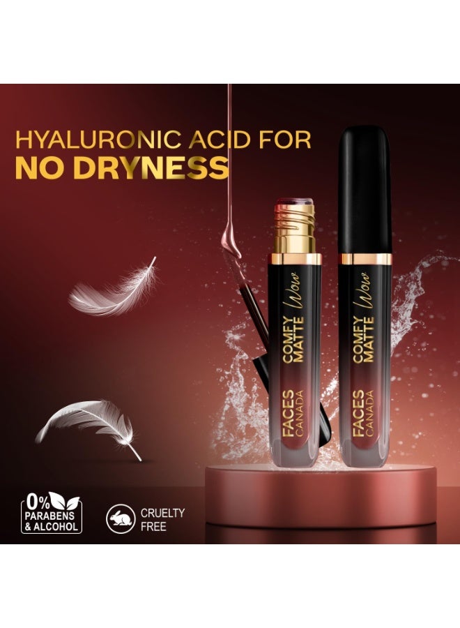 فاسيسكانادا أحمر شفاه سائل مريح غير لامع من FACESCANADA - كاكاو كراش 07، 3.8 مل | تطبيق بلمسة واحدة | لون غني | مريح في الارتداء | ينساب بسلاسة | يدوم طويلاً | مقاوم للتلف - Image 5