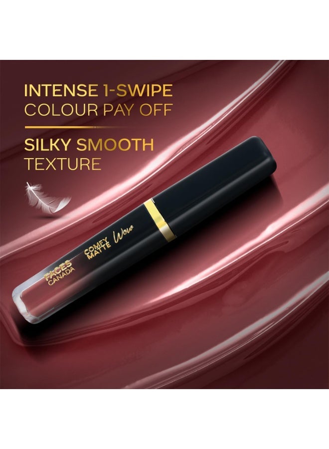 فاسيسكانادا أحمر شفاه سائل مريح غير لامع من FACESCANADA - كاكاو كراش 07، 3.8 مل | تطبيق بلمسة واحدة | لون غني | مريح في الارتداء | ينساب بسلاسة | يدوم طويلاً | مقاوم للتلف - Image 4