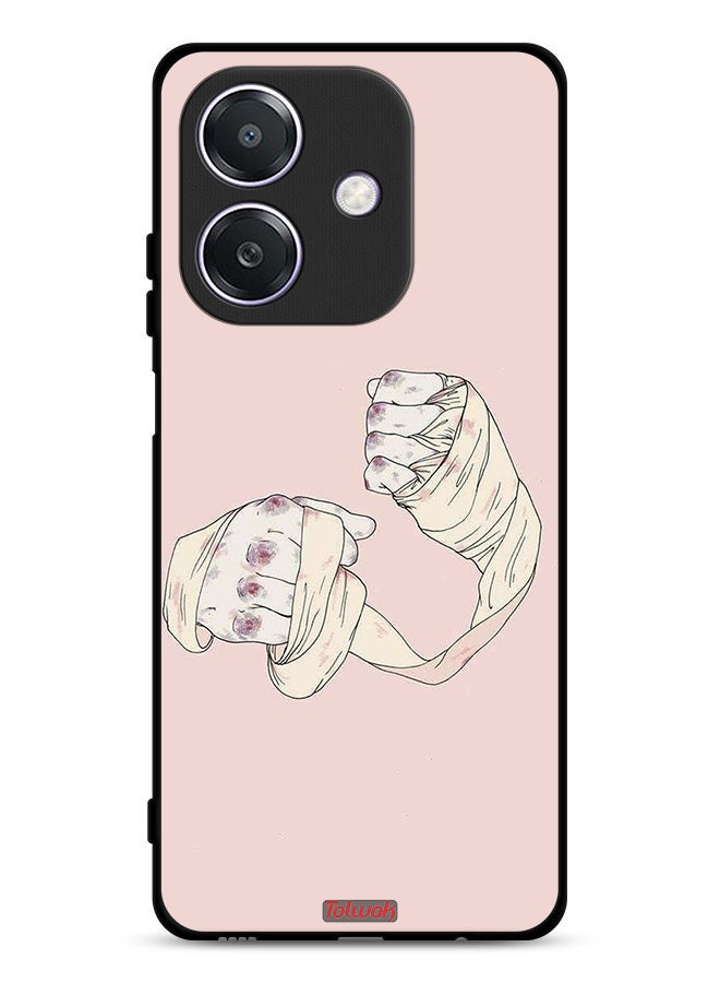 Tolwak Oppo A3 5G Protective Case Cover Fighter Art - Image 1