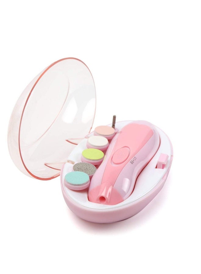 مبرد أظافر إلكتروني آمن للأطفال والكبار – متعدد السرعات مع رؤوس تبديل - Image 2