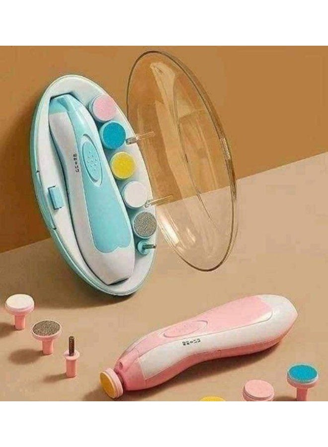 مبرد أظافر إلكتروني آمن للأطفال والكبار – متعدد السرعات مع رؤوس تبديل - Image 3