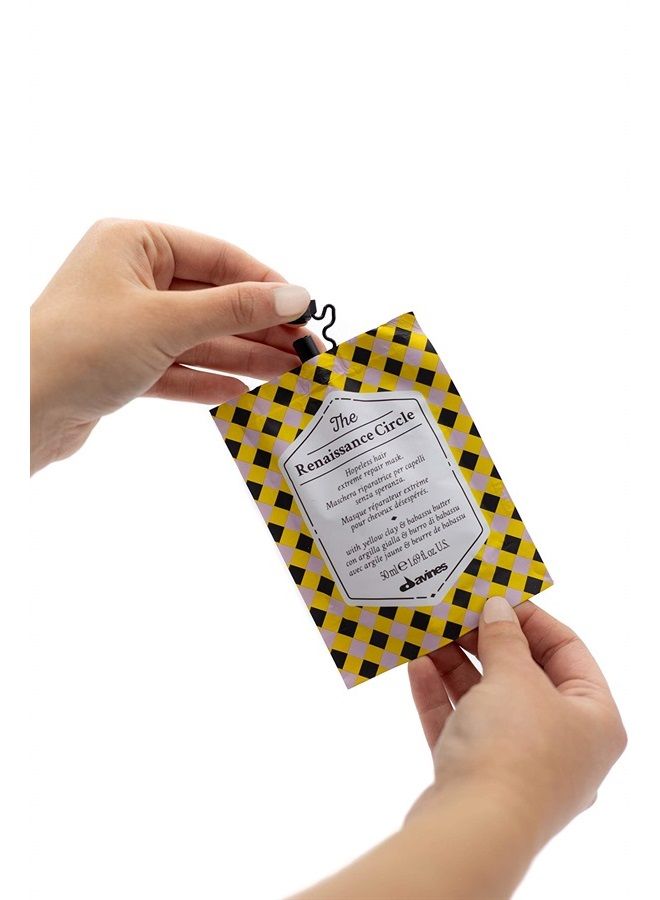 Davines The Renaissance Circle, Restoring And Repairing Mask For Dry And Damaged Hair, Add Shine, Nourishment And Softness, 1.69 fl. oz. - Image 2